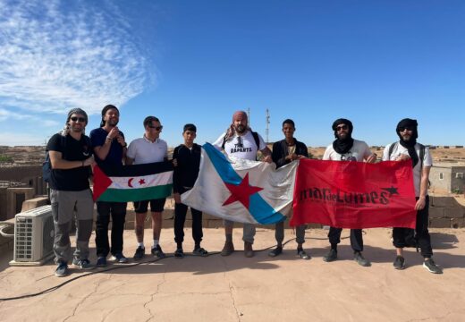 Visita do voceiro municipal do BNG de Cabanas aos campamentos saharauís